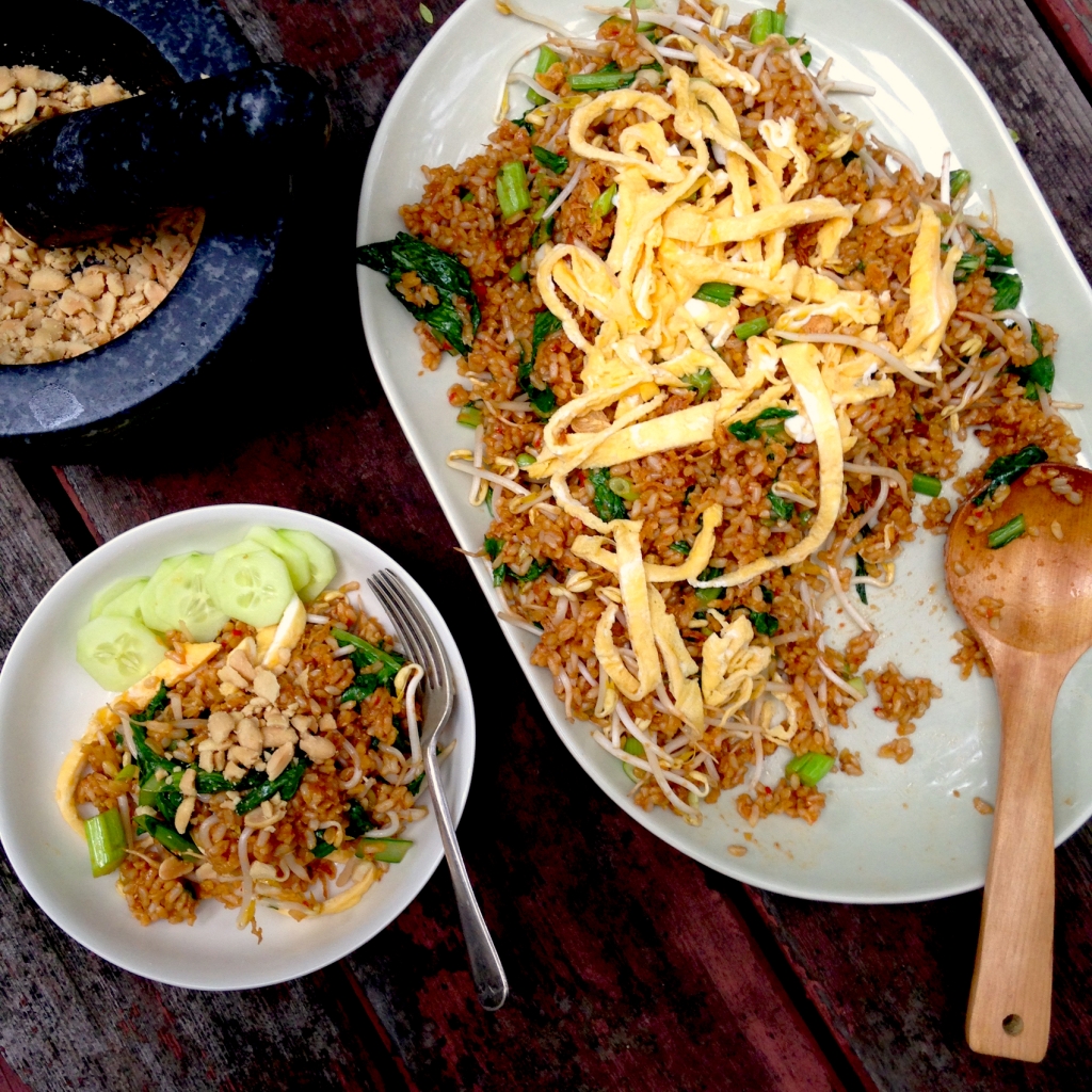 Nasi goreng with brown rice and Asian greens – The Back Yard Lemon Tree